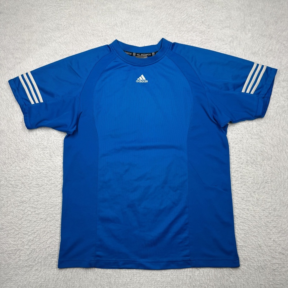 Vintage‎ Adidas Kansas City KC Wizards Soccer Jersey Shirt Royal Blue Men's L